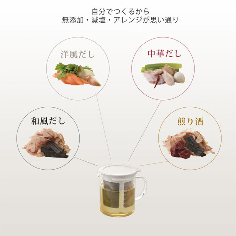 おうちで簡単にお店の味が楽しめる。みのさららオススメのだしポット